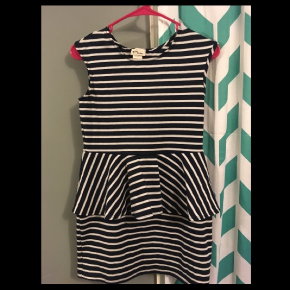 Navy and white Dress